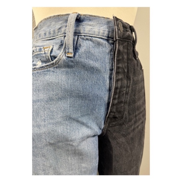 Frame Denim Le Sylvie Playtha Black Indigo Mix - Picture 8 of 12